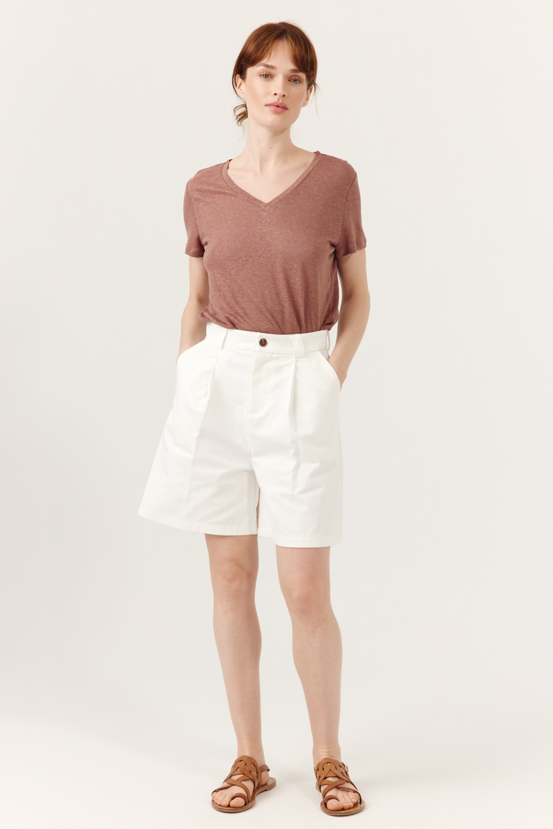 CAMISETA DARLA COLOR MARRÓN CLARO 1